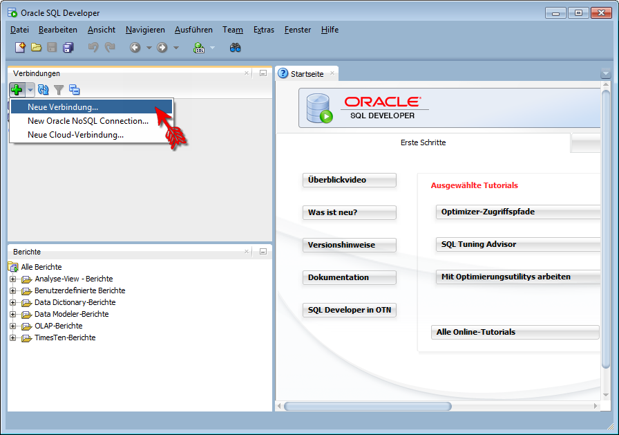 Oracle_Neue_Verbindung